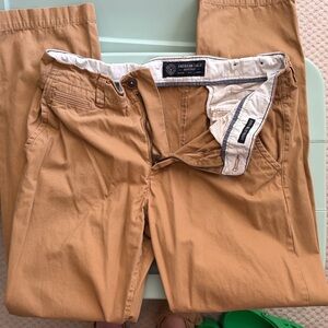 American Eagle Outfitters Camel Straight-Leg Pants